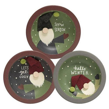 Winter Gnome Dish Cup 3 Asstd - The Fox Decor